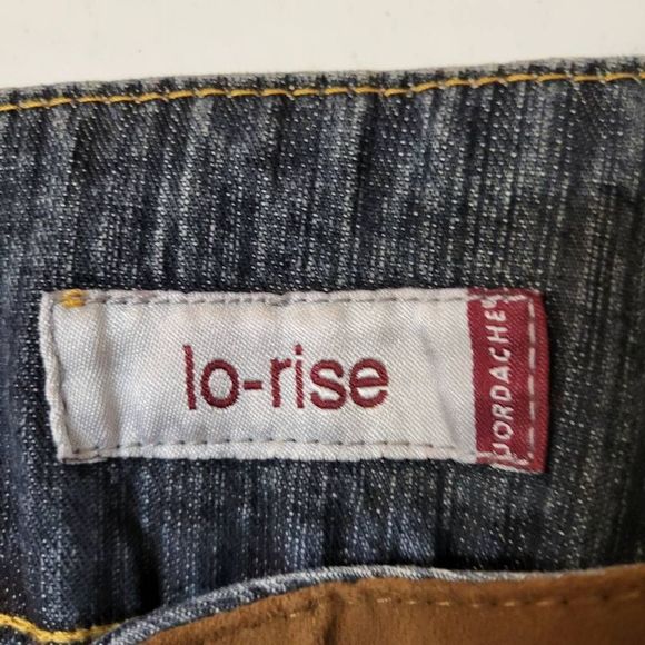 Jordache Blue and Brown Flare Jeans - Picture 6 of 12